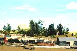  The operator's view 
 of the goods yard. 