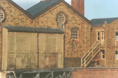  The Boiler House - 
 from the two-halves 
 of a goods shed kit!  