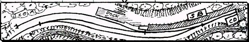  The deceptively simple track 
     plan of Withy Bottom. 